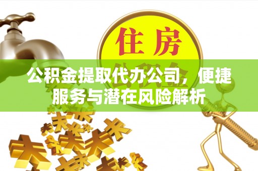 翠屏公积金提取代办公司，便捷服务与潜在风险解析