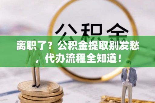 翠屏离职了？公积金提取别发愁，代办流程全知道！