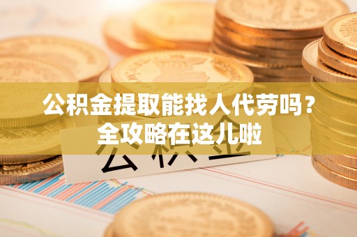 翠屏公积金提取能找人代劳吗？全攻略在这儿啦