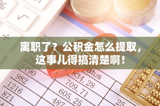 翠屏离职了？公积金怎么提取，这事儿得搞清楚啊！