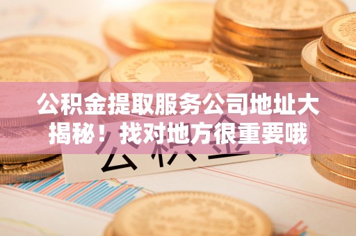 翠屏公积金提取服务公司地址大揭秘！找对地方很重要哦