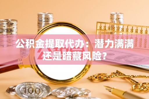 翠屏公积金提取代办：潜力满满还是暗藏风险？